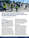 Cover page: Impact of the Community Pedestrian and Bicycle Safety Training: Program Insights from the 2024 Follow-Up Survey