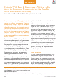 Cover page: Patients With Type 2 Diabetes Are Willing to Do More to Overcome Therapeutic Inertia: Results From a Double-Blind Survey