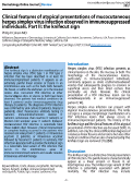 Cover page: Clinical features of atypical presentations of mucocutaneous herpes simplex virus infection observed in immunosuppressed individuals. Part II: the knife-cut sign