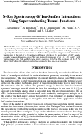 Cover page: X-ray spectroscopy of ion-surface interactions using superconducting tunnel junctions
