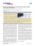 Cover page: Kinetic Rate Determination via Electrophoresis along a Varying Cross-Section Microchannel