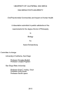 Cover page: Oral Polymicrobial Communities and Impact on Human Health /