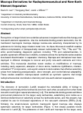 Cover page of Macropa derivatives for radiopharmaceutical and rare-earth element separation