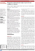 Cover page: Prospective observational study of point-of-care creatinine in trauma