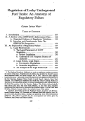 Cover page: Regulation of Leaky Underground Fuel Tanks: An Anatomy of Regulatory Failure