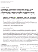 Cover page: Percutaneous Radiofrequency Ablation of Small (1–2 cm) Hepatocellular Carcinomas Inconspicuous on B-Mode Ultrasonographic Imaging: Usefulness of Combined Fusion Imaging with MRI and Contrast-Enhanced Ultrasonography