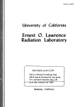 Cover page: RADIOFREQUENCY SYSTEM OF THE BERKELEY 88-INCH CYCLOTRON