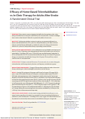 Cover page: Efficacy of Home-Based Telerehabilitation vs In-Clinic Therapy for Adults After Stroke