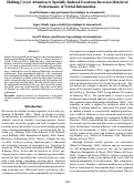 Cover page: Shifting Covert Attention to Spatially Indexed Locations Increases Retrieval
Performance of Verbal Information