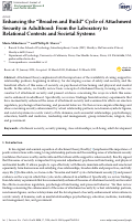 Cover page: Enhancing the “Broaden and Build” Cycle of Attachment Security in Adulthood: From the Laboratory to Relational Contexts and Societal Systems