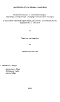 Cover page: Student Perceptions of Mobile Technologies : Mediating Learning through Changing Communication Ecologies