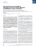 Cover page: Hypoxia Produces Pro-arrhythmic Late Sodium Current in Cardiac Myocytes by SUMOylation of Na<sub>V</sub>1.5 Channels.