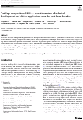 Cover page: Cartilage compositional MRI-a narrative review of technical development and clinical applications over the past three decades.