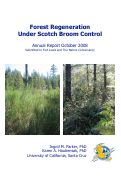 Cover page of Forest Regeneration under Scotch Broom Control. Technical report submitted to Fort Lewis and The Nature Conservancy.
