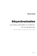 Cover page: Désynchronisation