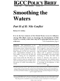 Cover page: Policy Brief 11-2: Smoothing the Waters: The Nile Conflict