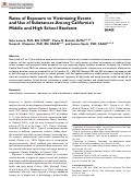 Cover page: Rates of Exposure to Victimizing Events and Use of Substances Among California’s Middle and High School Students