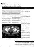 Cover page: Vasal Injury During Inguinal Herniorrhaphy: A Case Report and Review of the Literature