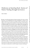 Cover page: Medicines at Standing Rock: Stories of Native Healing through Survivance