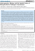 Cover page: Heterogeneity, Mixing, and the Spatial Scales of Mosquito-Borne Pathogen Transmission