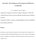 Cover page: John Pendry:  His Contributions to the Development of LEED Surface Crystallography