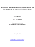 Cover page: Modeling CO2-Brine-Rock Interaction Including Mercury and H2S Impurities in the Context of CO2 Geologic Storage