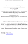 Cover page: Temperature dependence of the fundamental bandgap of InN