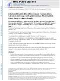 Cover page: Relation of Diastolic Blood Pressure and Coronary Artery Calcium to Coronary Events and Outcomes (From the Multi-Ethnic Study of Atherosclerosis)