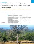 Cover page: Recent blue oak mortality on Sierra Nevada foothill rangelands may be linked to drought, climate change