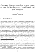 Cover page: The Moral-Hazard Effect of Liquidated Damages: An Experiment on Contract Remedies