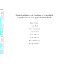 Cover page: Explicit arithmetic of Jacobians of generalized Legendre curves over global function fields