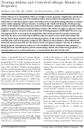 Cover page: Treating asthma and comorbid allergic rhinitis in pregnancy.