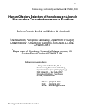 Cover page: Human olfactory detection of homologous n-alcohols measured via concentration-response functions.