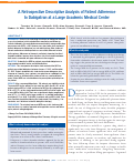 Cover page: A retrospective descriptive analysis of patient adherence to dabigatran at a large academic medical center.