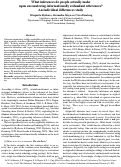 Cover page: What inferences do people actually make upon encountering informationally redundant utterances? An individual differences study