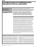 Cover page: Latitudinal patterns in stabilizing density dependence of forest communities.