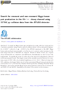 Cover page: Search for resonant and non-resonant Higgs boson pair production in the bb¯τ+τ− decay channel using 13 TeV pp collision data from the ATLAS detector