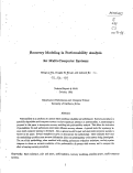 Cover page: Recovery modeling in performability analysis for multi-computer systems