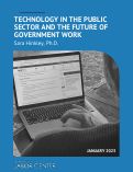 Cover page: Technology in the public sector and the future of government work