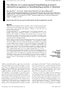 Cover page: The influence of a community-level breast-feeding promotion intervention programme on breast-feeding practices in Myanmar