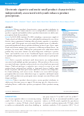 Cover page: Electronic cigarette and moist snuff product characteristics independently associated with youth tobacco product perceptions