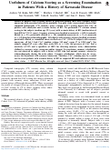 Cover page: Usefulness of Calcium Scoring as a Screening Examination in Patients With a History of Kawasaki Disease