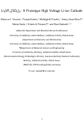 Cover page: Li5VF4(SO4)2: A Prototype High-Voltage Li-Ion Cathode