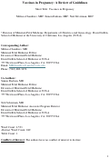 Cover page of Vaccines in Pregnancy: A Review of Guidelines