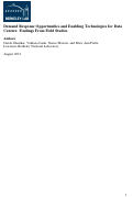 Cover page: Demand Response Opportunities and Enabling Technologies for Data Centers: Findings From Field Studies