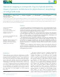 Cover page: Admixture mapping in interspecific Populus hybrids identifies classes of genomic architectures for phytochemical, morphological and growth traits