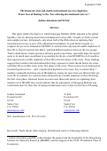 Cover page: The financial crisis and sizable international reserves depletion:   From ‘fear of floating’ to the ‘fear of losing international reserves’?