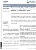 Cover page: Structures of LaH<sub>10</sub>, EuH<sub>9</sub>, and UH<sub>8</sub> superhydrides rationalized by electron counting and Jahn-Teller distortions in a covalent cluster model.