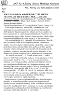 Cover page: BODY MASS INDEX AND MORTALITY IN KIDNEY TRANSPLANT RECIPIENTS: A META-ANALYSIS