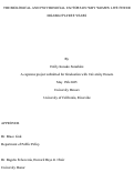 Cover page of The Biological and Psychosocial Factors on Why Women Live Fewer-Disability-Free Years